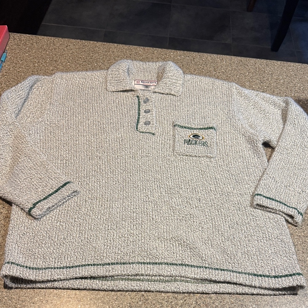 Vintage nfl game day clothing green bay packers sweater